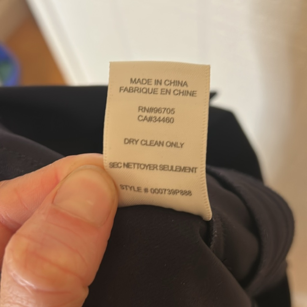 Rebecca Taylor Ava Techy Slim Ankle Crop Pants in Navy  Women’s size 10 - Picture 10 of 14